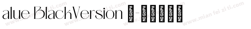 alue BlackVersion 1字体转换